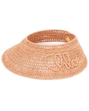 Chloé Woven Straw Hat - Pink