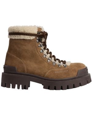 Balenciaga Combat Strike Winter Boot - Brown