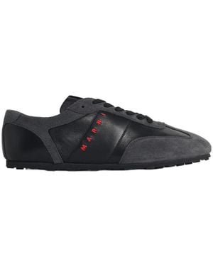 Marni 'Softy Soccer' Lace-Up Sneakers - Black