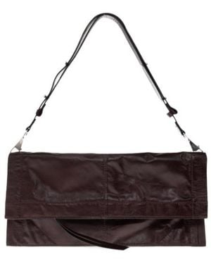 AllSaints Lutece Foldover Shoulder Bag - Brown