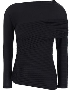 Philosophy Di Lorenzo Serafini Asymmetric Pleated Top - Black