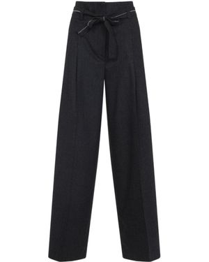 Peserico Straight-Leg Casual Pants - Blue