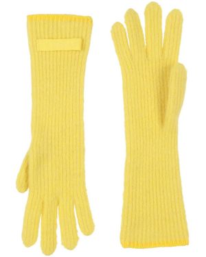 Jacquemus Simple Knitted Gloves - Yellow