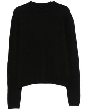 Rick Owens Ribbed-Trim Jumper - Black