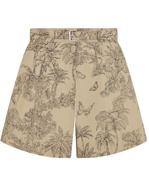 Dior Drawstring Shorts - Natural