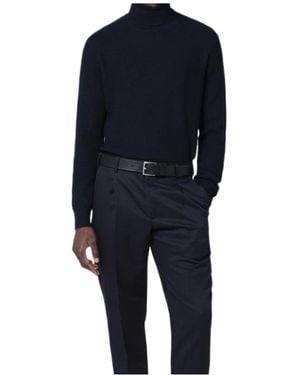 Tagliatore Long-Sleeved Turtleneck Jumper - Blue