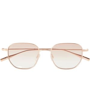 Barton Perreira Round Twotone Sunglasses - White