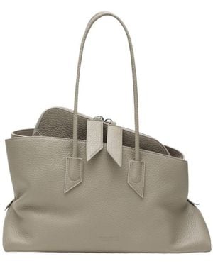 The Attico Medium La Passeggiata Tote Bag - Natural