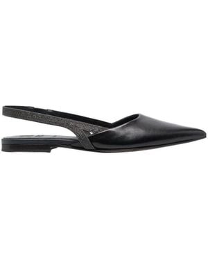 Brunello Cucinelli Monili-Chain Pointed Toe Ballerina Shoes - Multicolor
