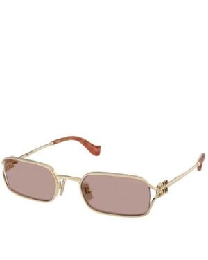 Miu Miu Logo Sunglasses - White