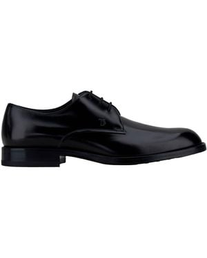 Tod's Patent-Leather Oxford Shoes - Black