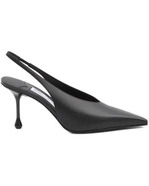 Jimmy Choo Leather Ankle-Wrap High Heels - Brown