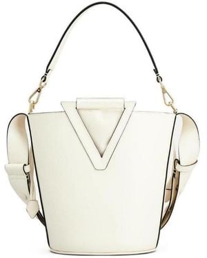 Roger Vivier Rv Medium Bucket Bag - White