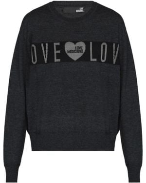 Moschino Logo Jumper - Black