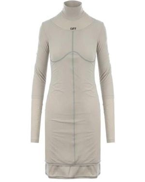 Off-White c/o Virgil Abloh Jersey Bodycon Dress - Gray