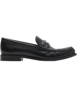 Burberry Cadet Gathered Slip-On Loafers - Black