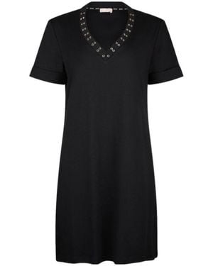 Liu Jo Decorative Eyelets Short Dress - Black