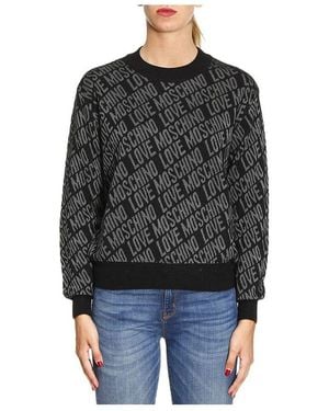 Moschino Round-Neck Jumper - Black