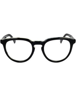 Moncler Round Frame Glasses - White