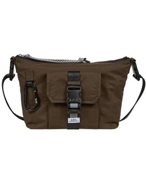 A.P.C. Adjustable Shoulder Bag - Brown