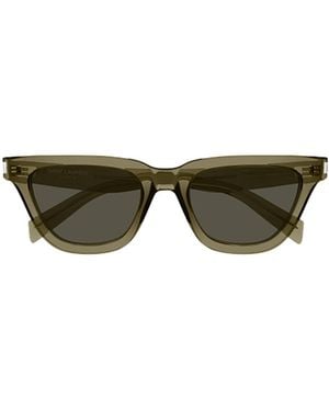 Saint Laurent Eyewear Sulpice Rectangular Sunglasses - Green