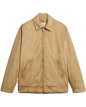 Golden Goose Lisson Zip-Up Jacket - Natural