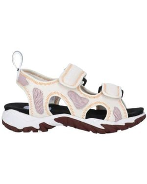 McQ Striae Open-Toe Sandals - White