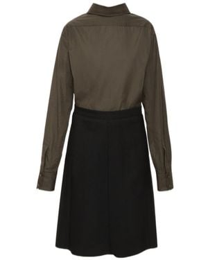 Maison Margiela Reversed Shirtdress - Gray