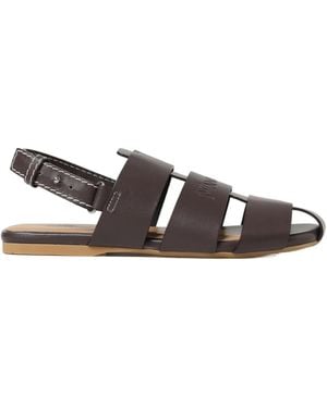 JW Anderson Hallow-Heel Sandals - Brown