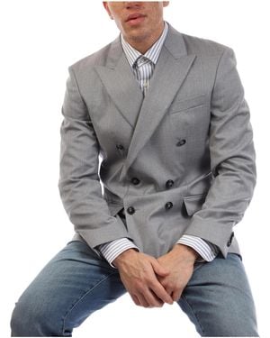 BOSS Double-Breasted Blazer - Gray