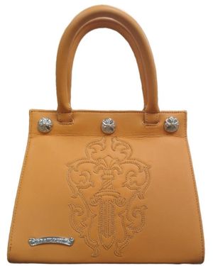 Chrome Hearts Cross-Pattern Handbag - Brown