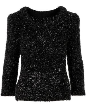 Alberta Ferretti Round Neck Jumper - Black