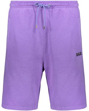 BALR Logo Drawstring Shorts - Purple