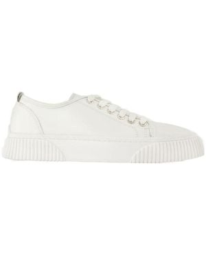 Ami Paris Low-Cut Logo Sneakers - White