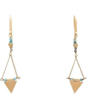 Isabel Marant Metal Fishhook Earrings - White