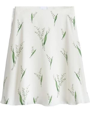 Dior Mid-Length Flared Skirt - White