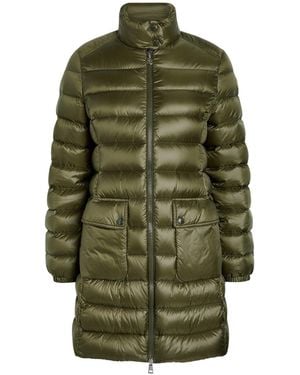 Moncler Down Slim-Fit Long Puffer Jacket - Green