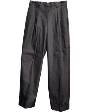 SELECTED Pleated Tailored Trousers - Grey