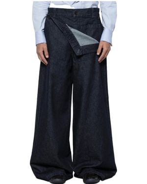 Dries Van Noten Belt Loop Jeans - Blue