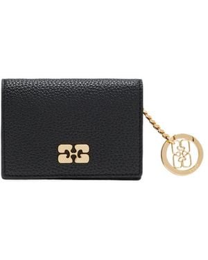 Ganni Flap Card Holder - White