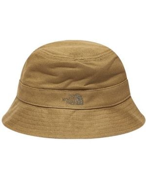 The North Face Logo Mountain Fisherman Hat - Natural