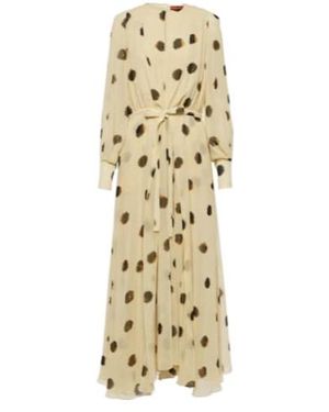 Altuzarra Peirene Printed Maxi Dress - Metallic
