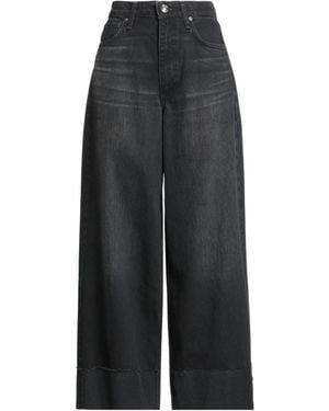 Rag & Bone Plain Colour Wide-Leg Jeans - Black