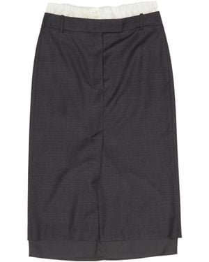 Rohe Straight-Cut Skirt - Grey