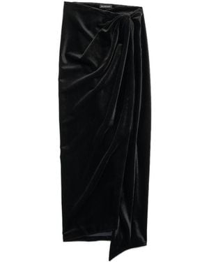 Balenciaga High-Waisted Wrap Skirt - Black