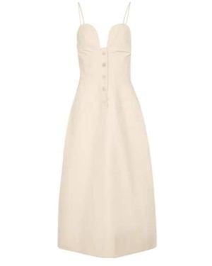 Jil Sander Cotton Poplin Midi Dress - White