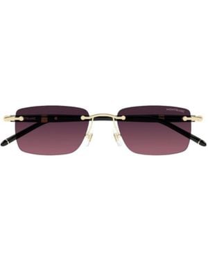 Montblanc Eyewear Rectangle Frame Sunglasses - Multicolour