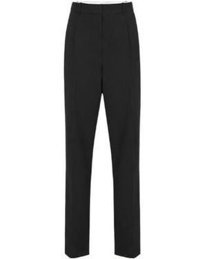 Elisabetta Franchi High-Waisted Pressed-Crease Pants - Black