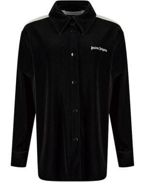 Palm Angels Long Sleeve Casual Jacket - Black
