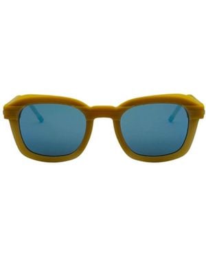 Thom Browne Eyewear Rectangle Frame Sunglasses - Blue